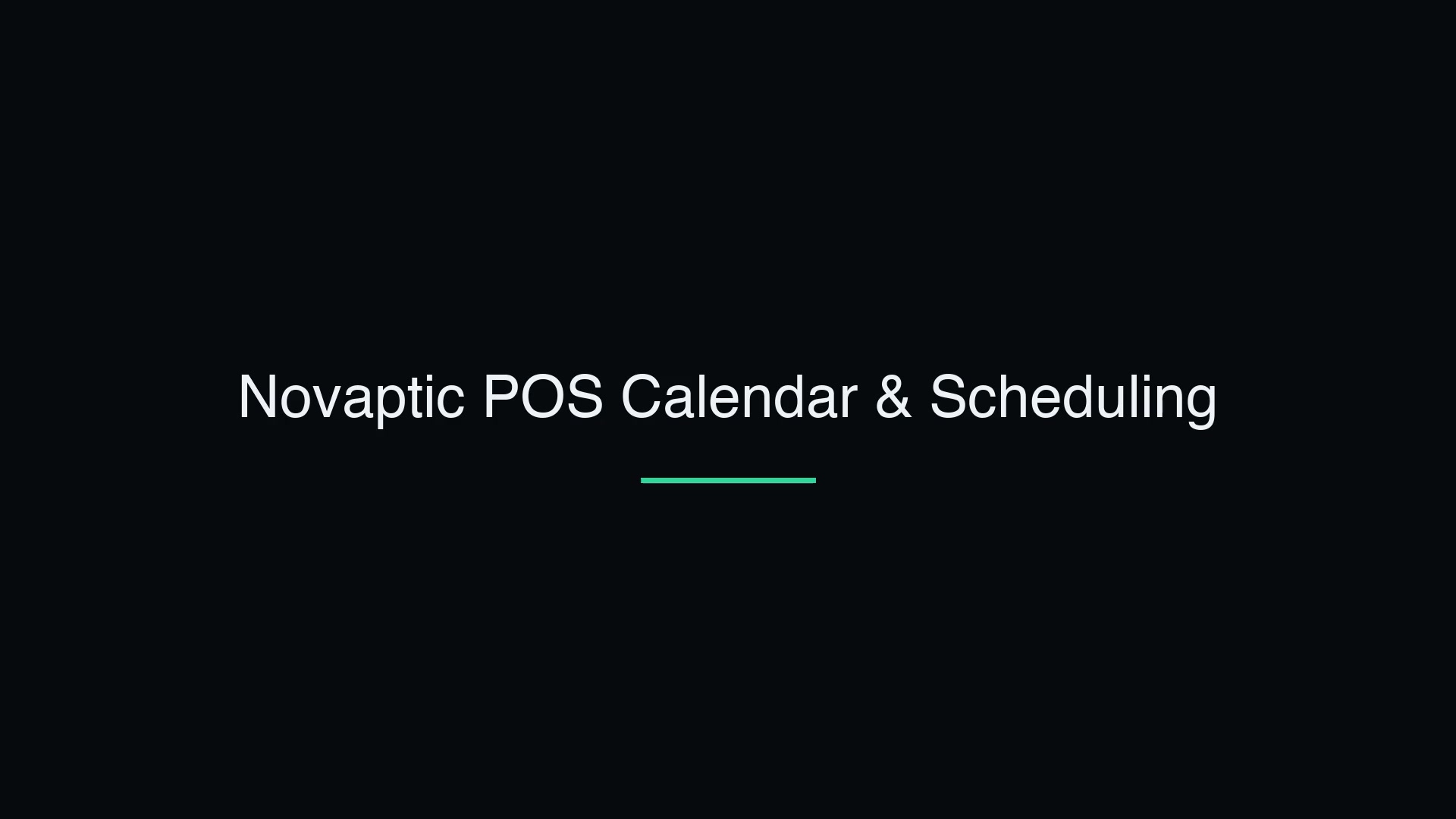 Calendar & Scheduling