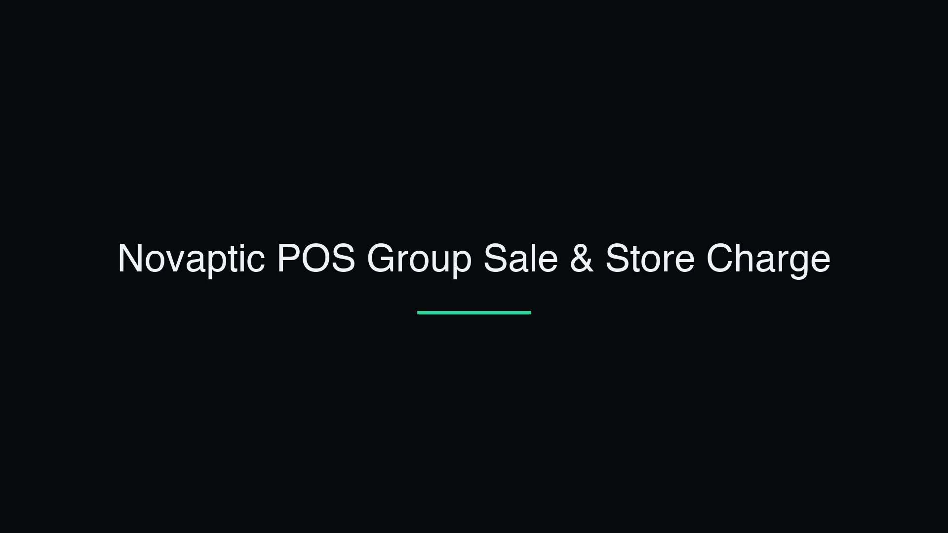 Group Sale & Store Charge