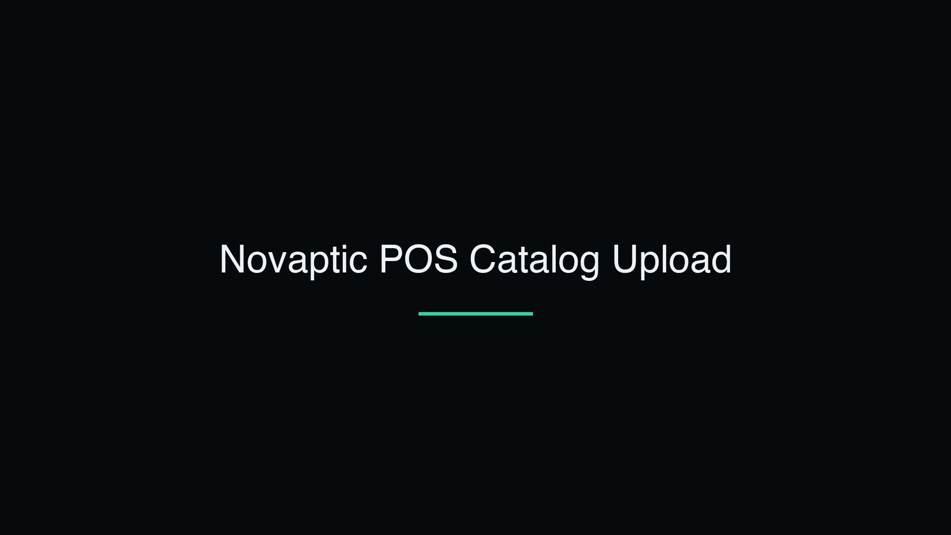 Catalog Upload