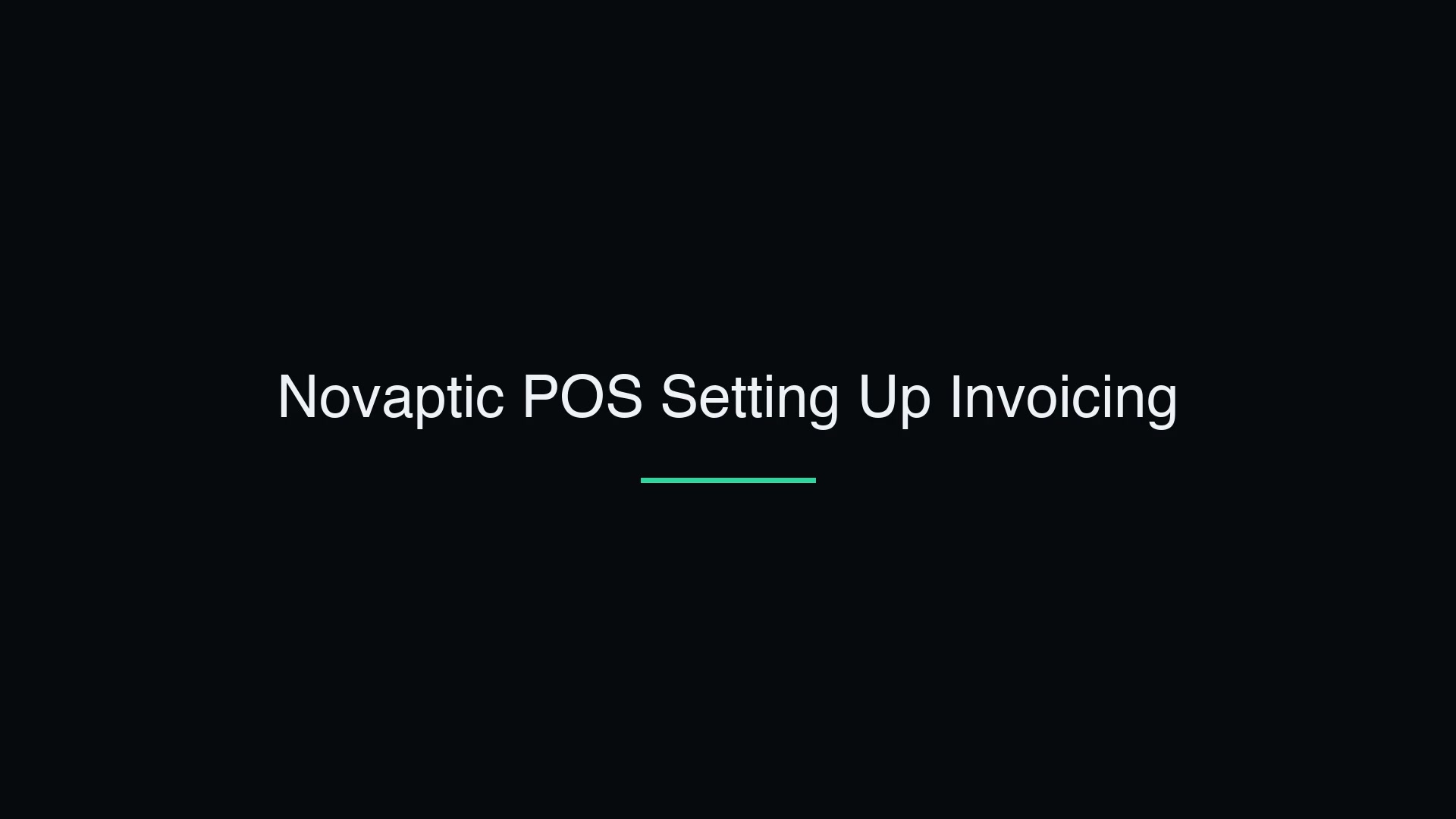 Setting Up Invoicing