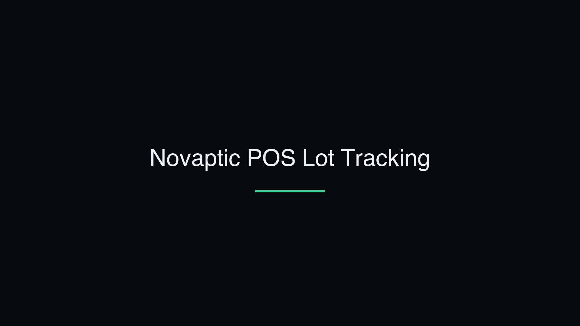 Lot Tracking