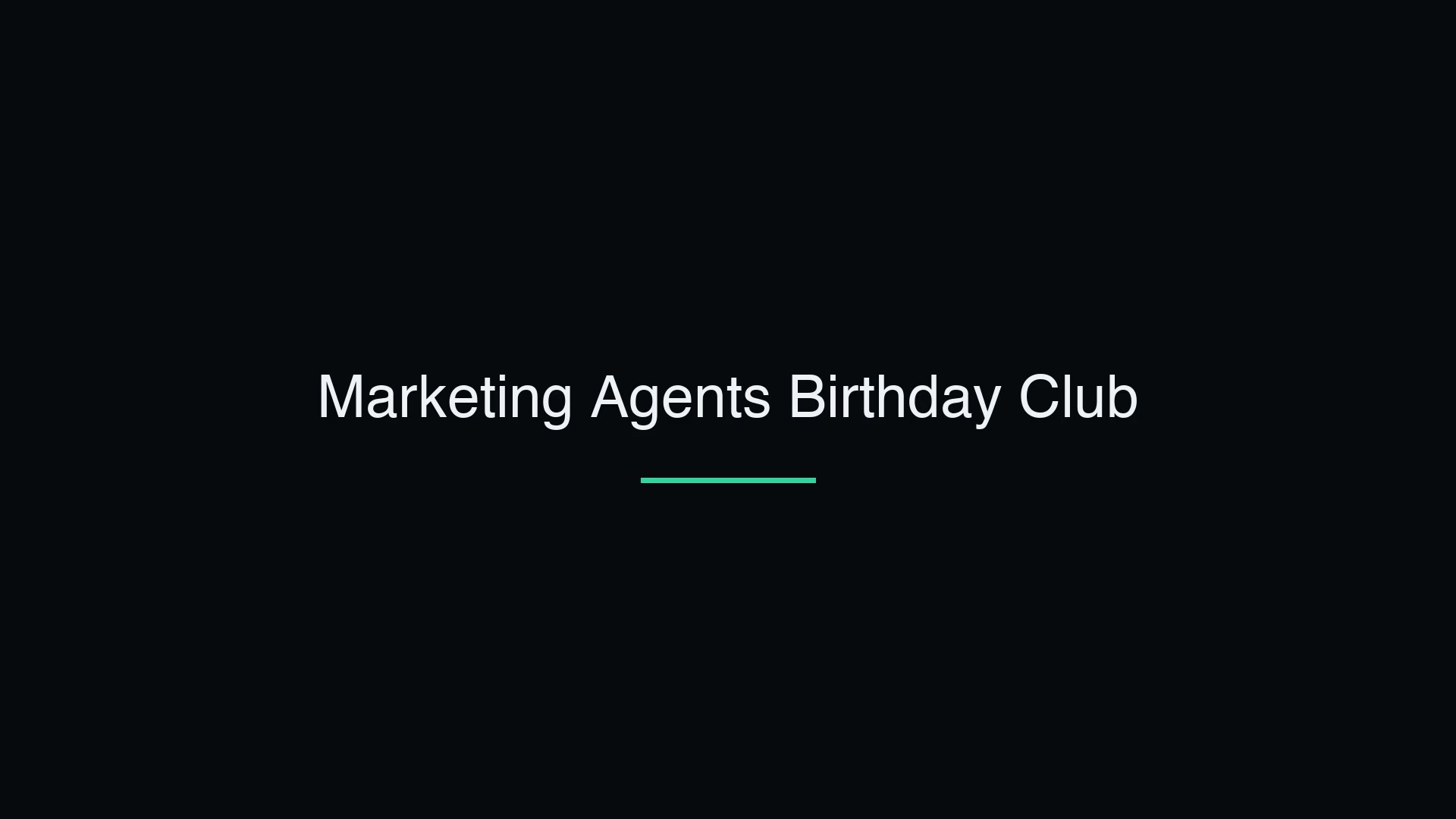 Marketing Agent: Birthday Club
