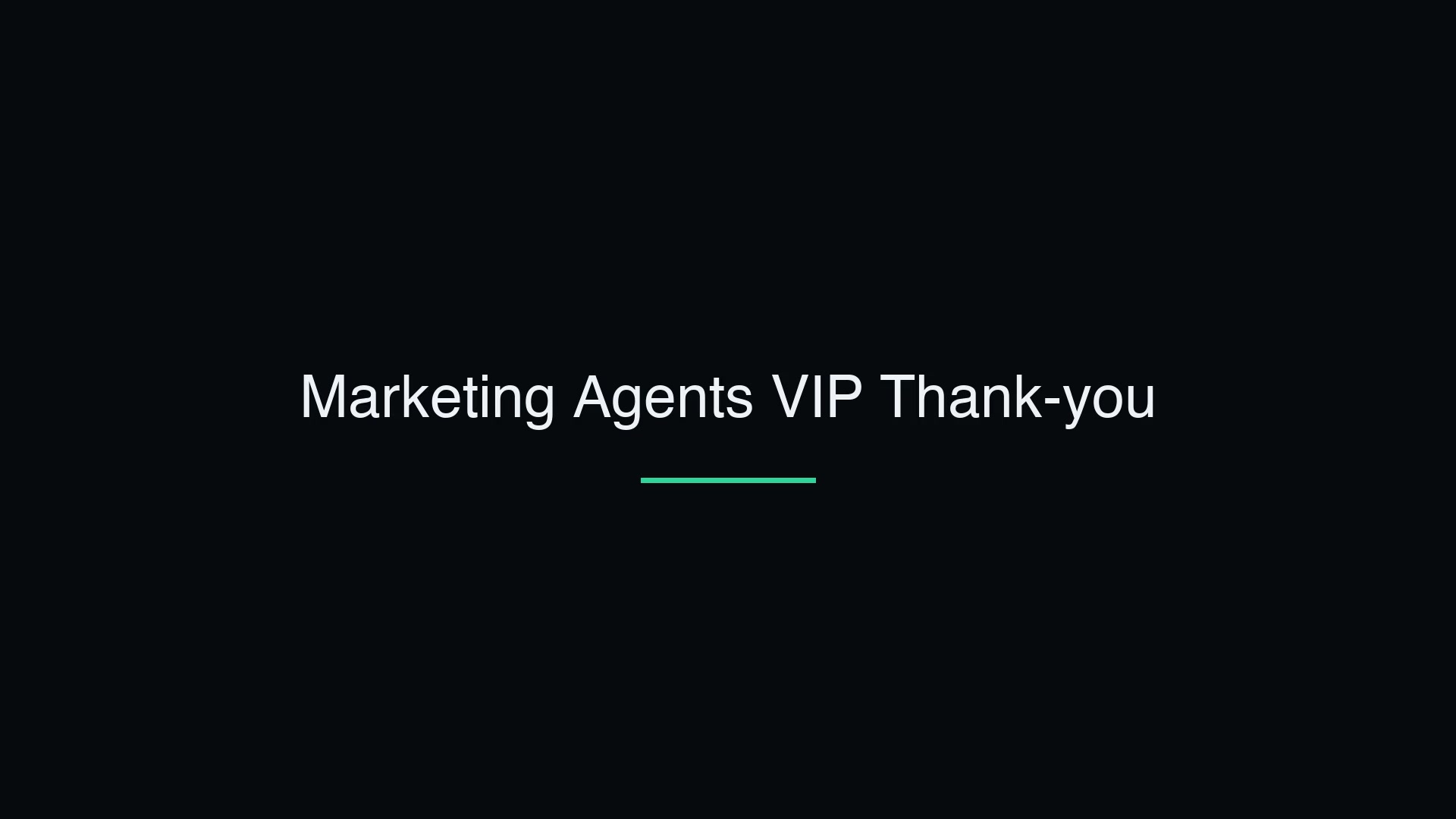 Marketing Agent: VIP Thank-you