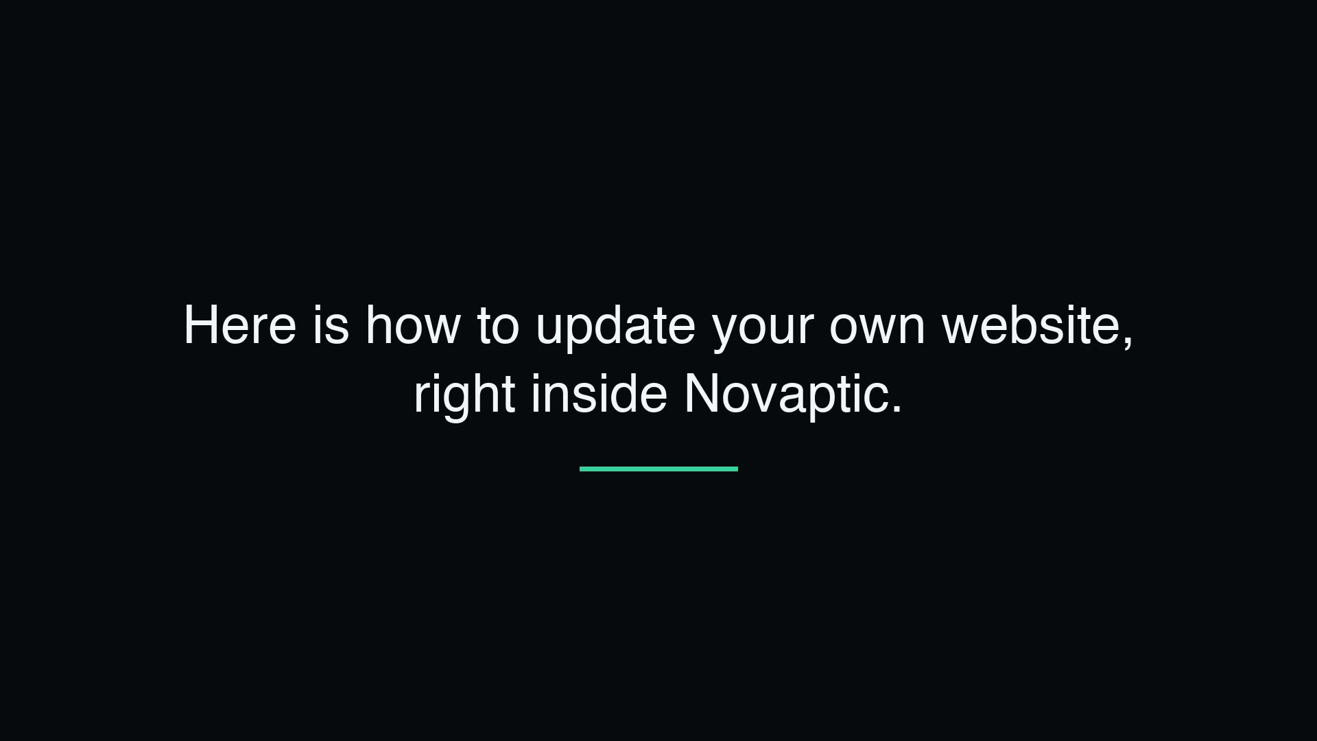 My Website — Update Your Site with the Assistant