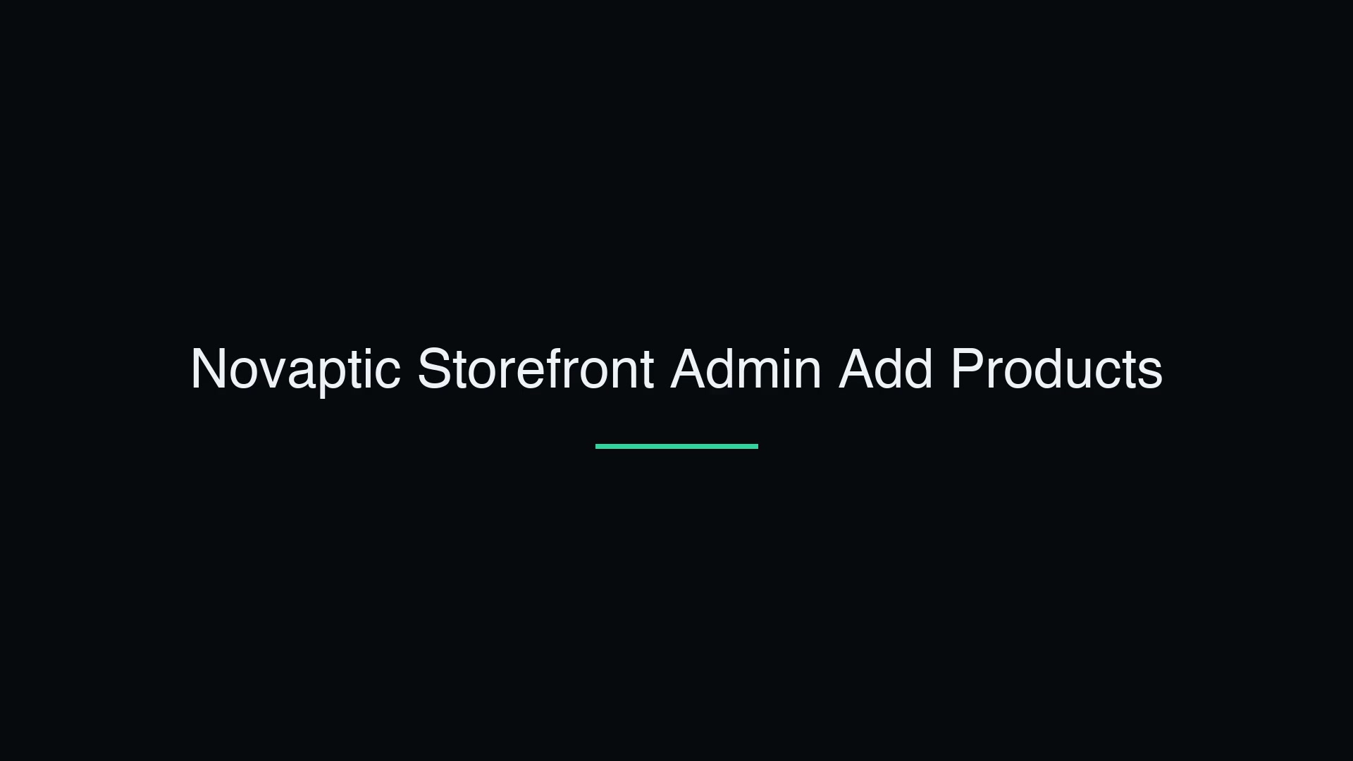 Add Products to Your Web Store