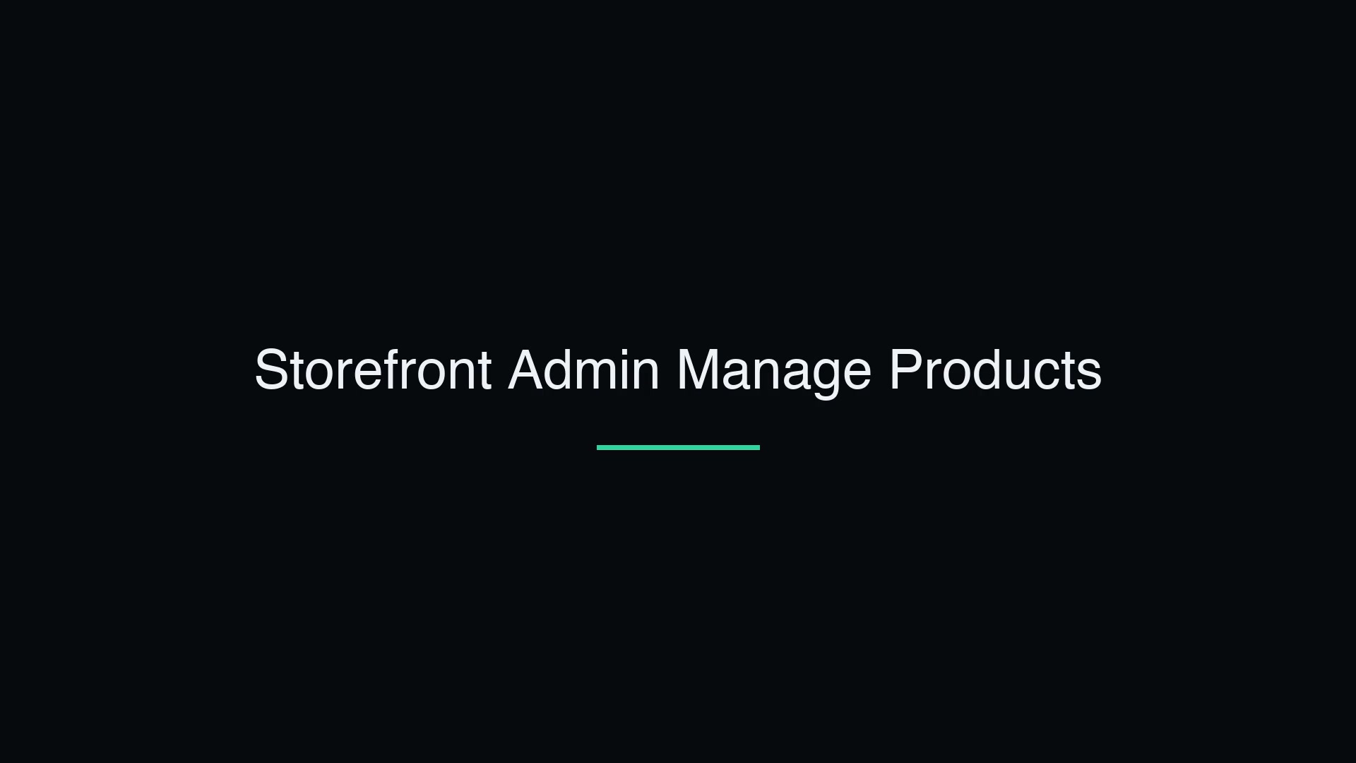 Manage Existing Products